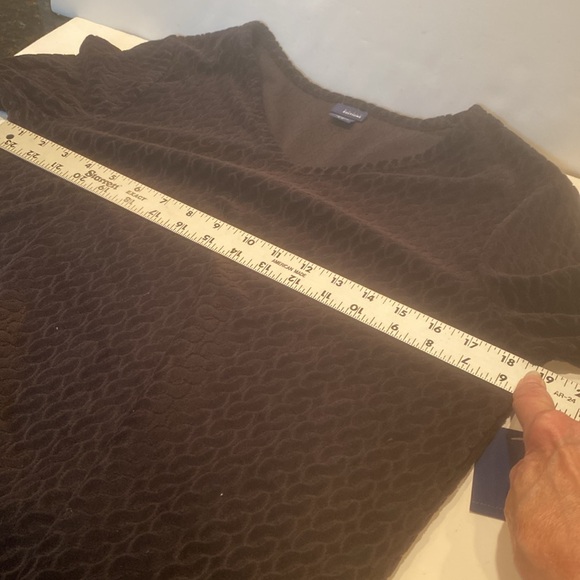 NWT and Vintage Basic Editions Black Velvet-Like Pullover Dressy Top - Picture 4 of 4